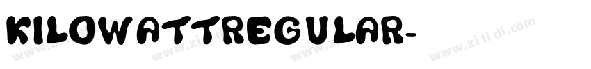 KilowattRegular字体转换