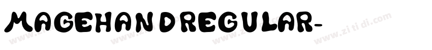 MagehandRegular字体转换