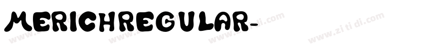 MerichRegular字体转换
