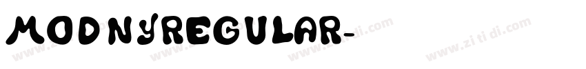 ModnyRegular字体转换