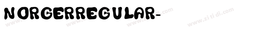 NorgerRegular字体转换