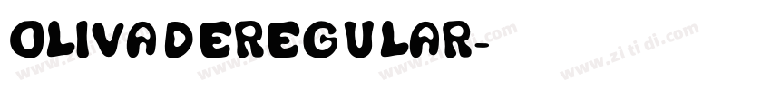 OlivadeRegular字体转换