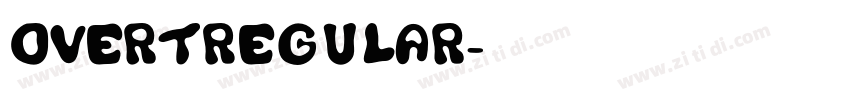 OvertRegular字体转换
