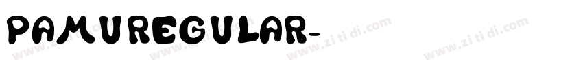 PAMURegular字体转换