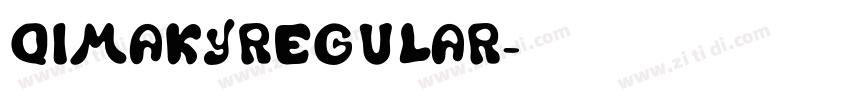QimakyRegular字体转换