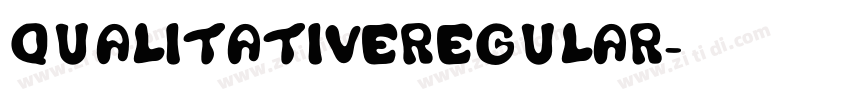 QualitativeRegular字体转换