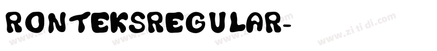 RonteksRegular字体转换