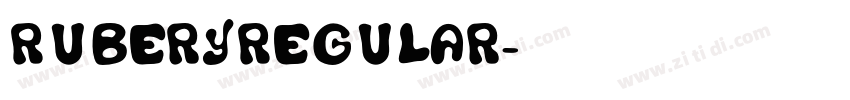 RuberyRegular字体转换