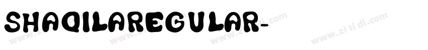 ShaqilaRegular字体转换