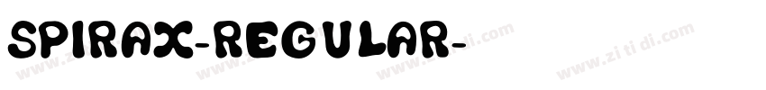 Spirax-Regular字体转换 Spirax-Regular字体转换
