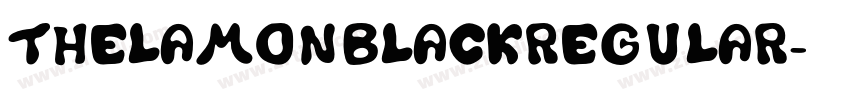 ThelamonblackRegular字体转换