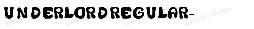 UnderlordRegular字体转换