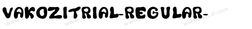 VAKOZITRIAL-Regular字体转换 VAKOZITRIAL-Regular字体转换