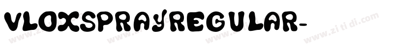 VLOXSPRAYRegular字体转换