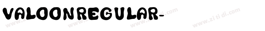 ValoonRegular字体转换 ValoonRegular字体转换