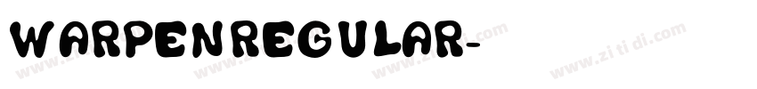 WarpenRegular字体转换