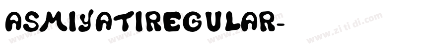 asmiyatiRegular字体转换