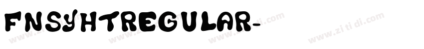 fnsyhtRegular字体转换