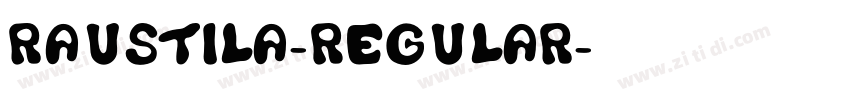 raustila-Regular字体转换
