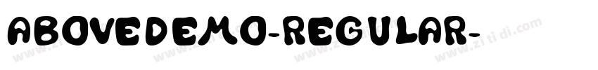 AboveDEMO-Regular字体转换