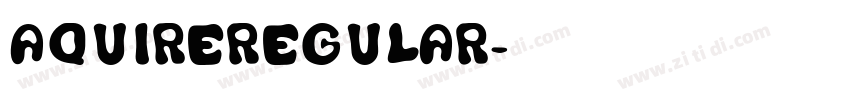 AquireRegular字体转换