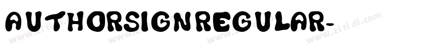 AuthorsignRegular字体转换