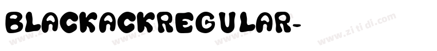 BlackackRegular字体转换