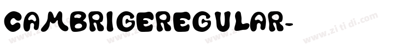 CambrigeRegular字体转换 CambrigeRegular字体转换
