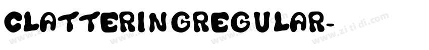 ClatteringRegular字体转换