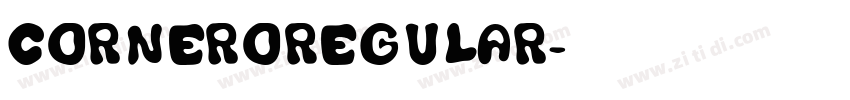 CorneroRegular字体转换