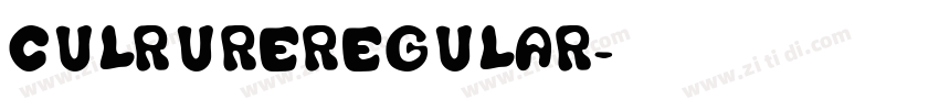 CulrureRegular字体转换