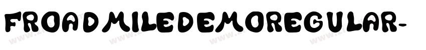 FroadmileDEMORegular字体转换