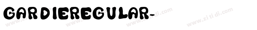 GARDIERegular字体转换