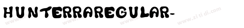 HunterraRegular字体转换