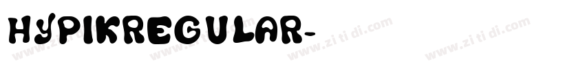 HypikRegular字体转换