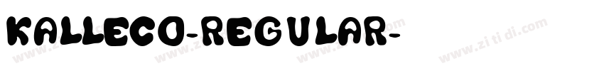 KALLECO-Regular字体转换