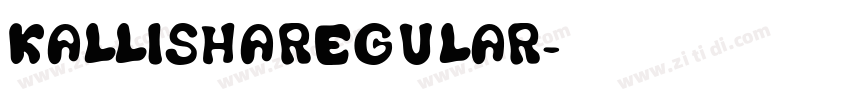 KallishaRegular字体转换