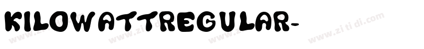 KilowattRegular字体转换