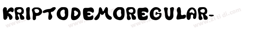 KriptoDEMORegular字体转换