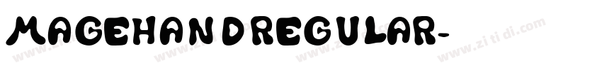 MagehandRegular字体转换