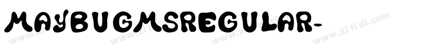 MaybugMSRegular字体转换