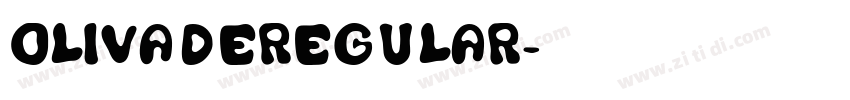 OlivadeRegular字体转换