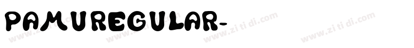 PAMURegular字体转换
