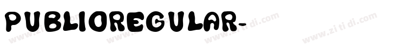 PublioRegular字体转换