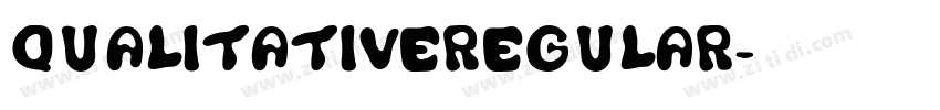 QualitativeRegular字体转换