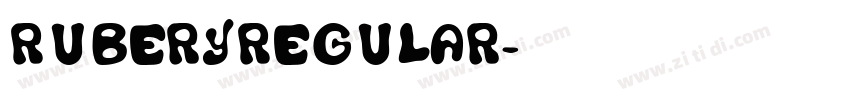 RuberyRegular字体转换