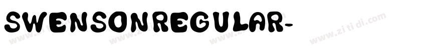 SwensonRegular字体转换