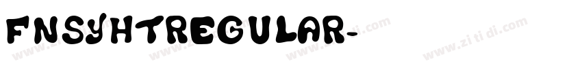 fnsyhtRegular字体转换