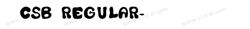 攸望喵呜CSB简繁Regular字体转换