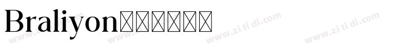 Braliyon字体字体转换